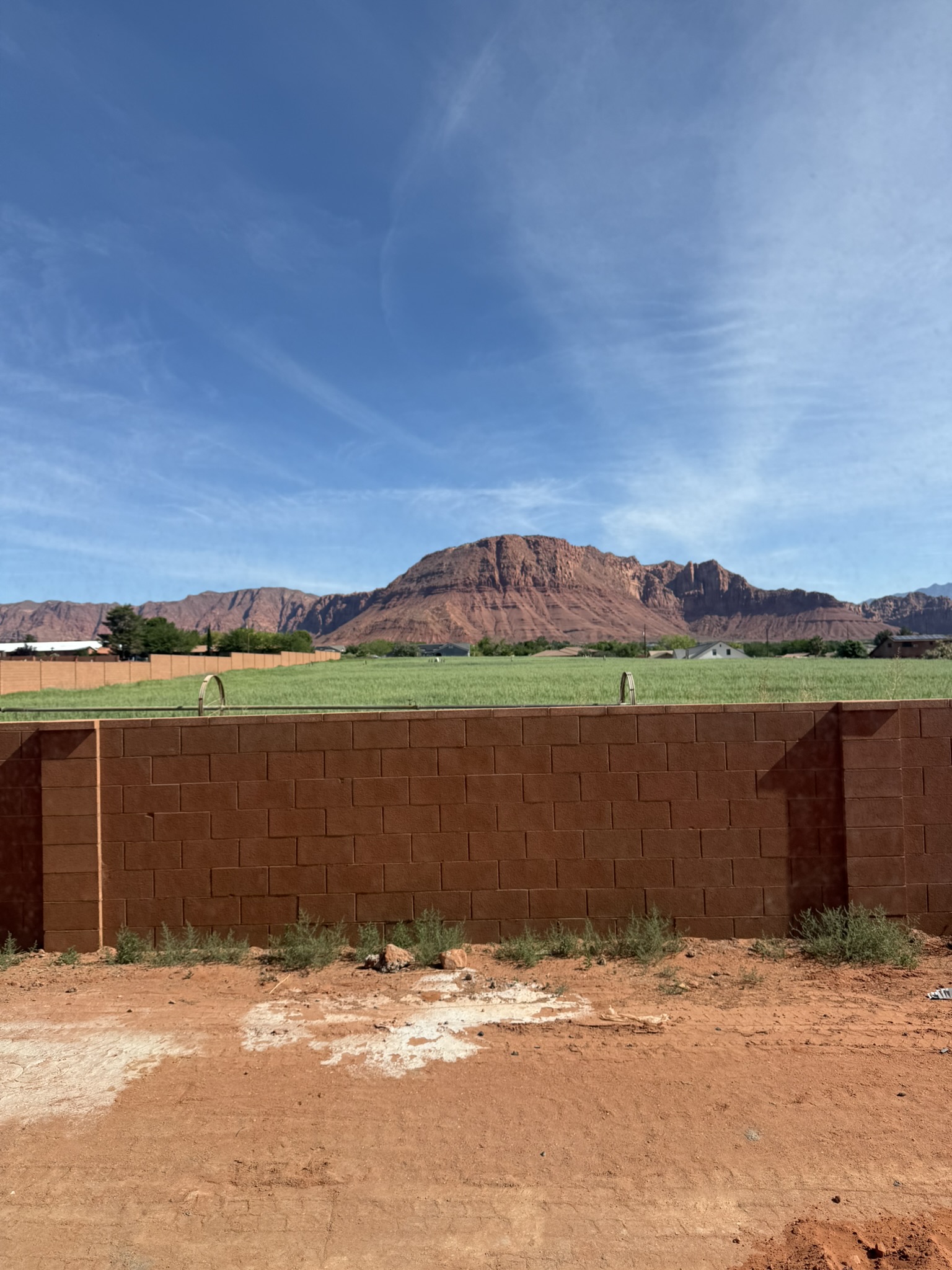 Lot 9 view, for now